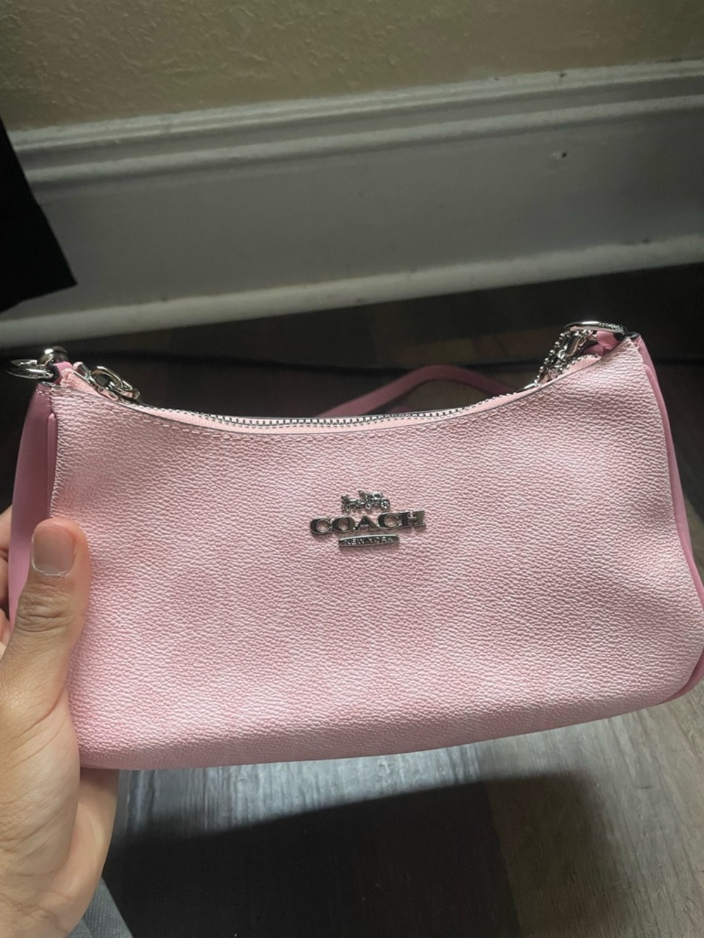 Coach Teri Pink Leather Shoulder Bag